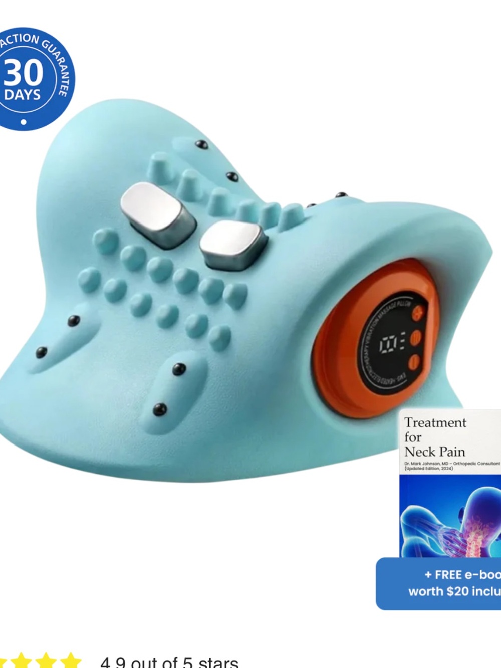 Dr Meeti 4 in 1 Heating Wave Vibration Cervical Massage  Device